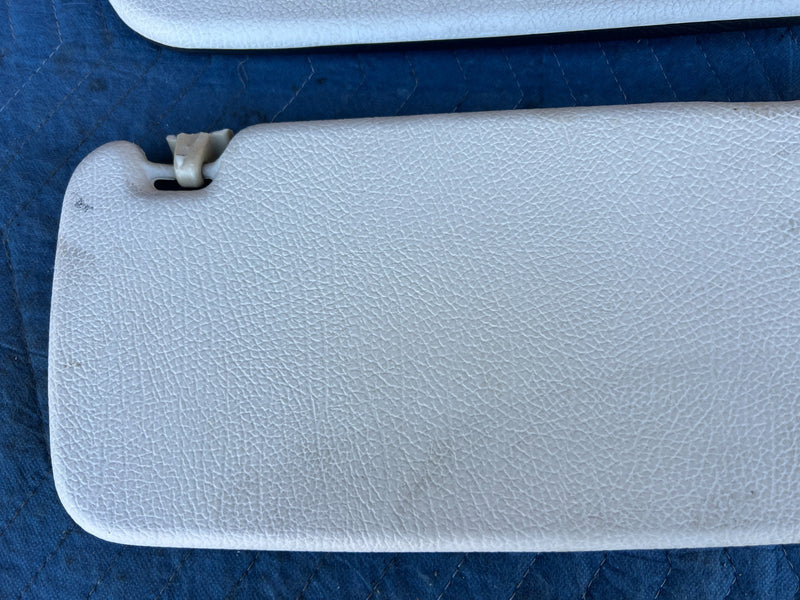 1986-1993 Volvo 240 244 245 Right & Left Sun Visor Shade Pair White OEM #4367EM