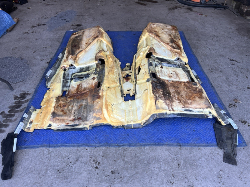 1998-2003 Jaguar XJR XJ8 X308 Sedan Molded Carpet Set Black Front & Rear #4673E