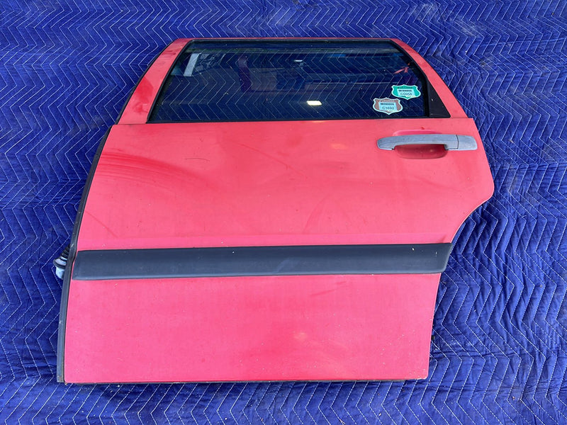 1993-1997 Volvo 850 Rear Driver Left LH Door Assembly Red OEM