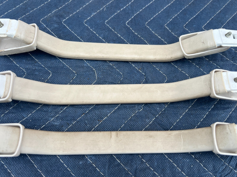 1967-1974 Volvo 140 142 144 Overhead Grab Handle Set of 3 White OEM #4872EM
