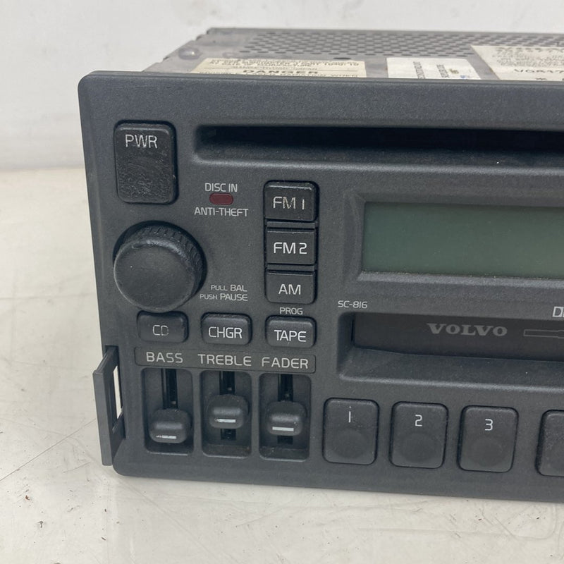 1998-2000 Volvo V70 S70 AM FM Stereo Radio CD Tape Player Head Unit OEM #5197M