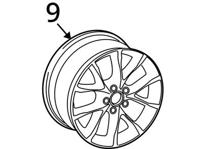 2007-2014 Audi A6 18"x 8" Aluminum Wheel Rim Set of 5 4F0601025CD OEM #1908EM