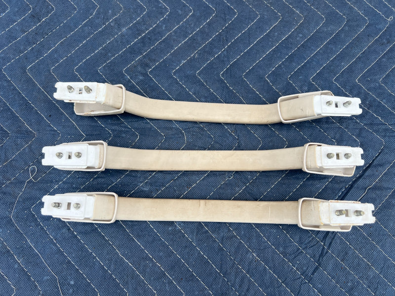 1967-1974 Volvo 140 142 144 Overhead Grab Handle Set of 3 White OEM #4872EM