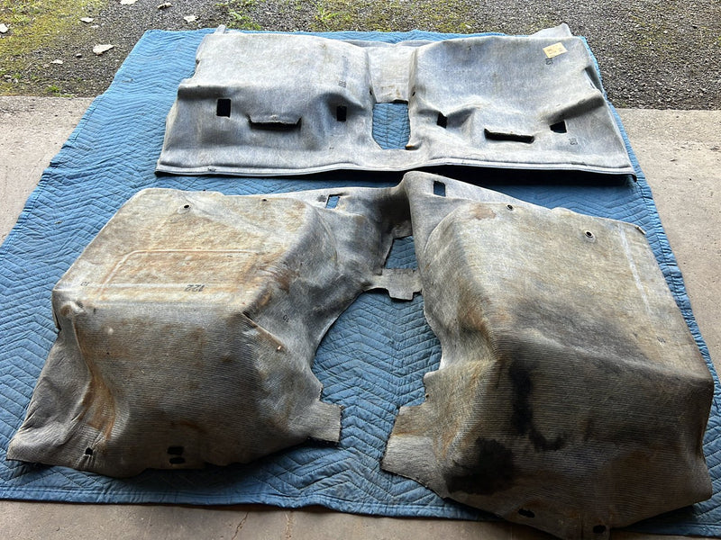 1975-1980 Volvo 244 240 Sedan Only Blue Molded Carpet Set Front Rear OEM #5403EM
