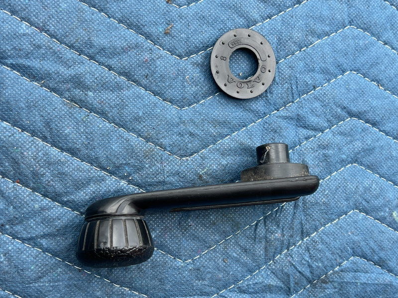 1986-1993 Volvo 240 244 245 Front Left LH Crank & Door Card Hardware OEM #4080EM
