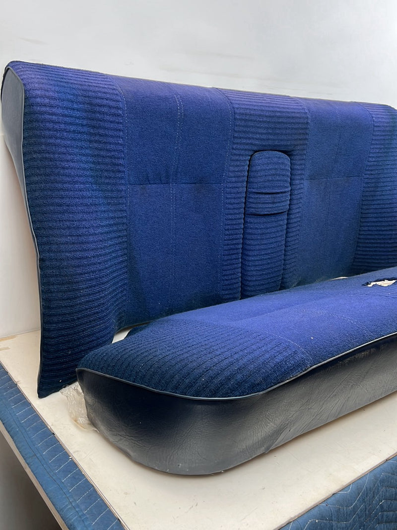 1975-1980 Volvo 244 240 *Sedan Only* Rear Bench Seat Blue Cloth OEM #5388EM