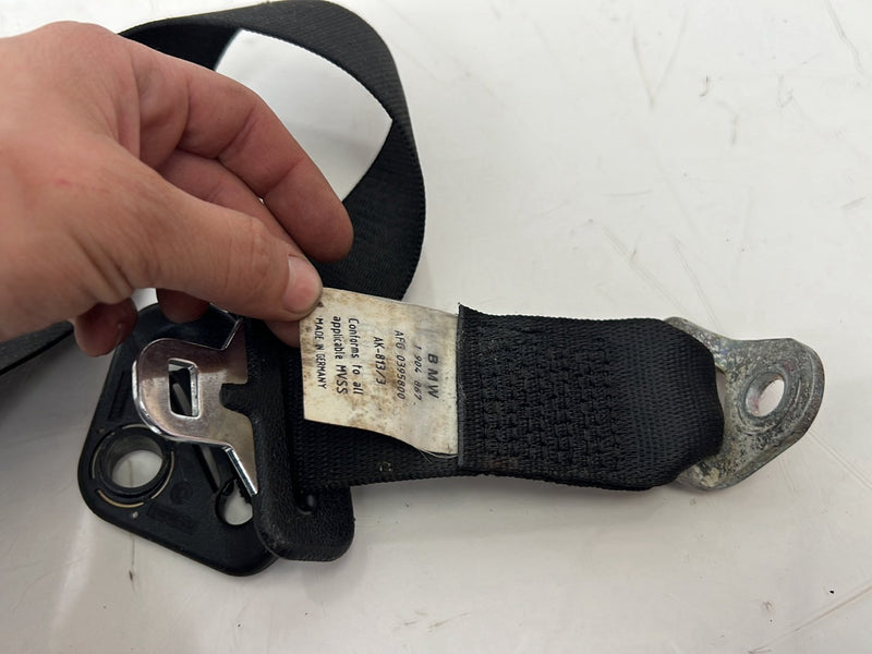 1984-1993 BMW 318i E30 Coupe Rear Seat Belt Retractor Set Black OEM #6737EM