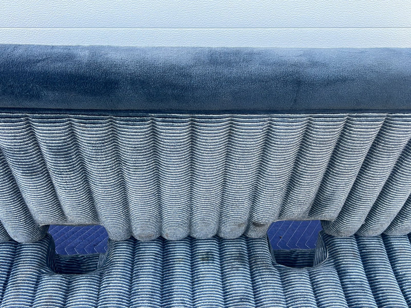 1988-1994 Chevrolet Silverado Ext Cab Rear Bench Seat Two-Tone Blue OEM #5532EM