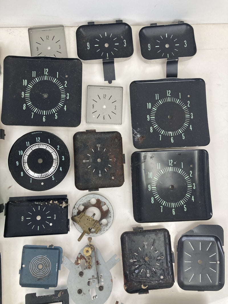 Lot of 50+ Automotive Clock Faces Steampunk Art Vintage OEM #5321M