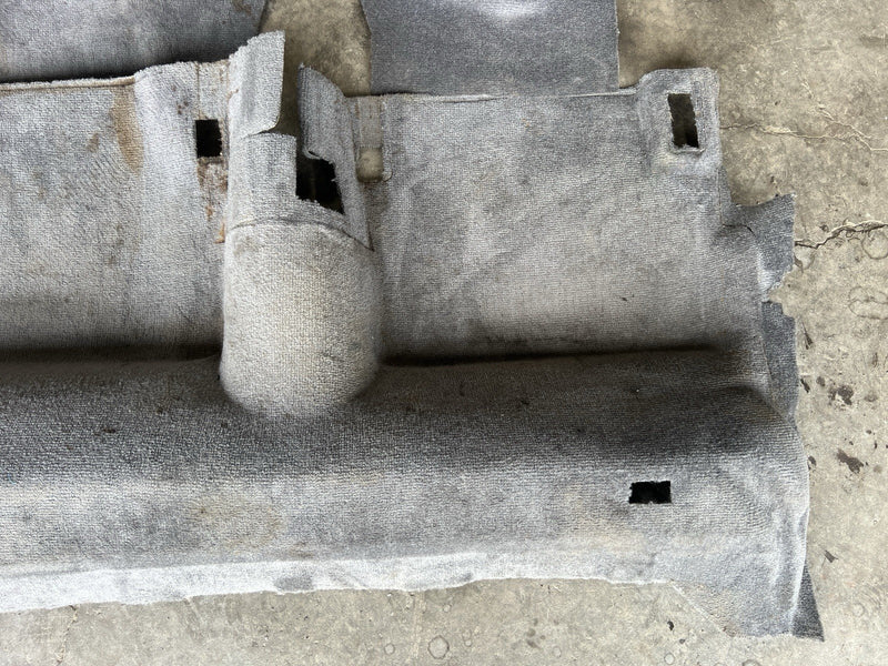 1989-1995 Volvo 740 940 Sedan Gray Molded Carpet Set Floor Cover OEM #5018E
