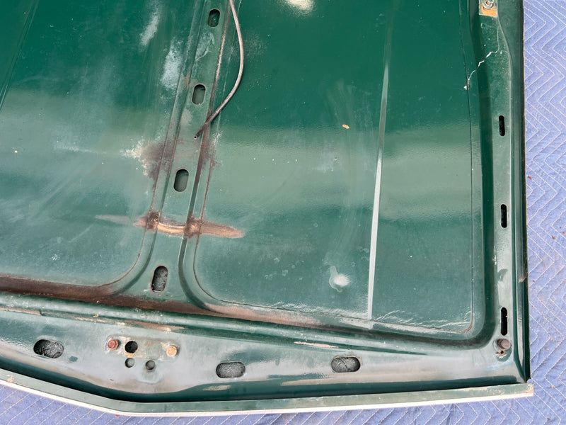 1967-1974 Volvo 140 142 Coupe Front Hood Engine Bonnet Panel Green OEM #4858EM