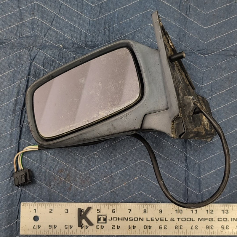 1992-1995 Volvo 940 740 Driver Left Door Power Mirror Assembly Black OEM #6406EM