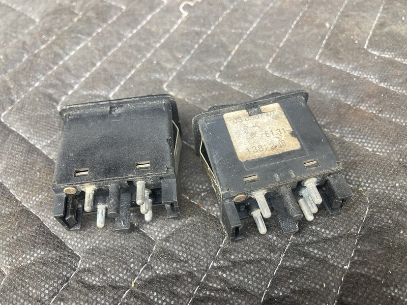 1982-1994 BMW E30 318i 325i 1381218 Heater Seat Switch Pair 2 OEM #2143M