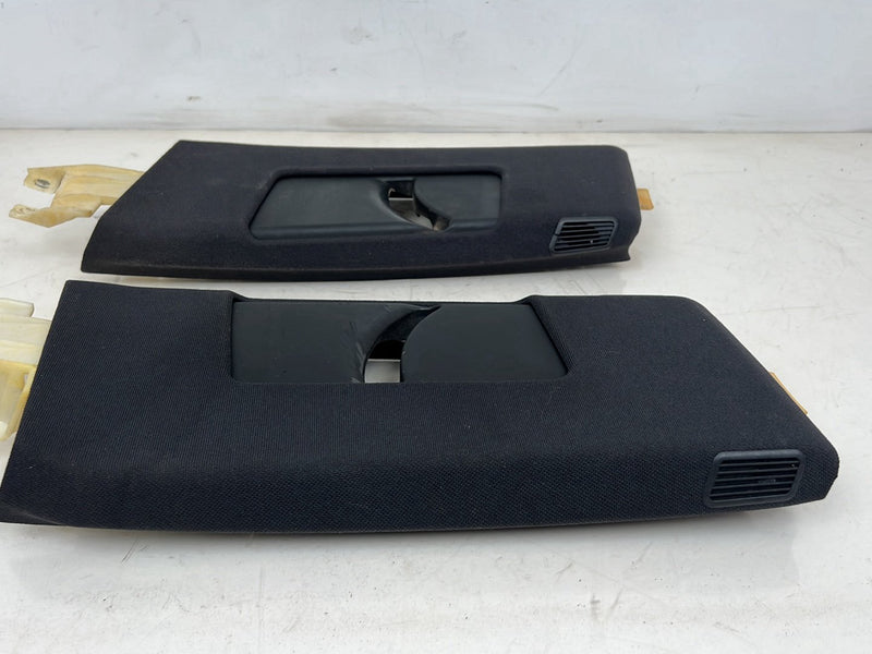 1996-2003 Audi S8 D2 A8 Upper Right & Left B Pillar Trim Pair Black OEM #6379EM
