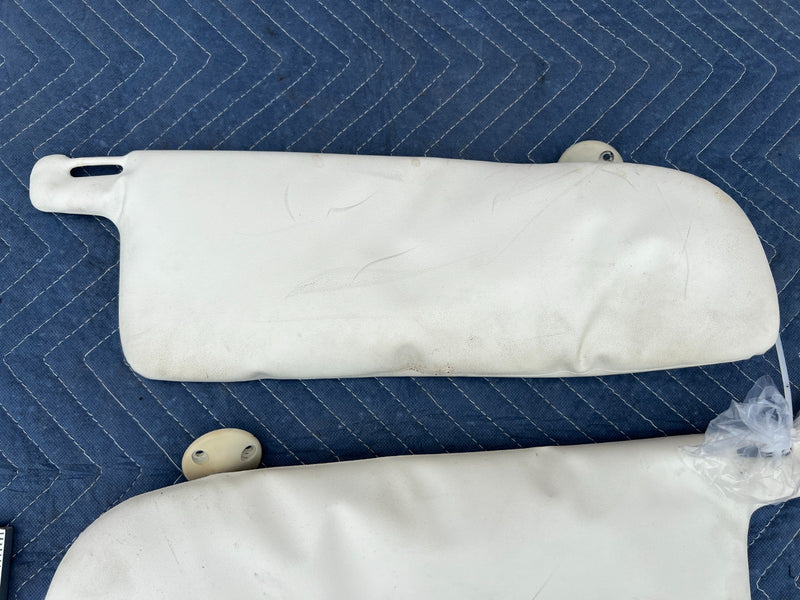 1967-1974 Volvo 140 142 144 145 Right & Left Sun Visor Shade White OEM #4868EM