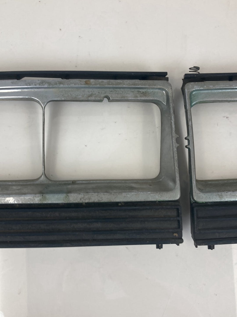 1975-1980 Volvo 244 Headlight Bezel Quad Set Left Right Square OEM #4320M