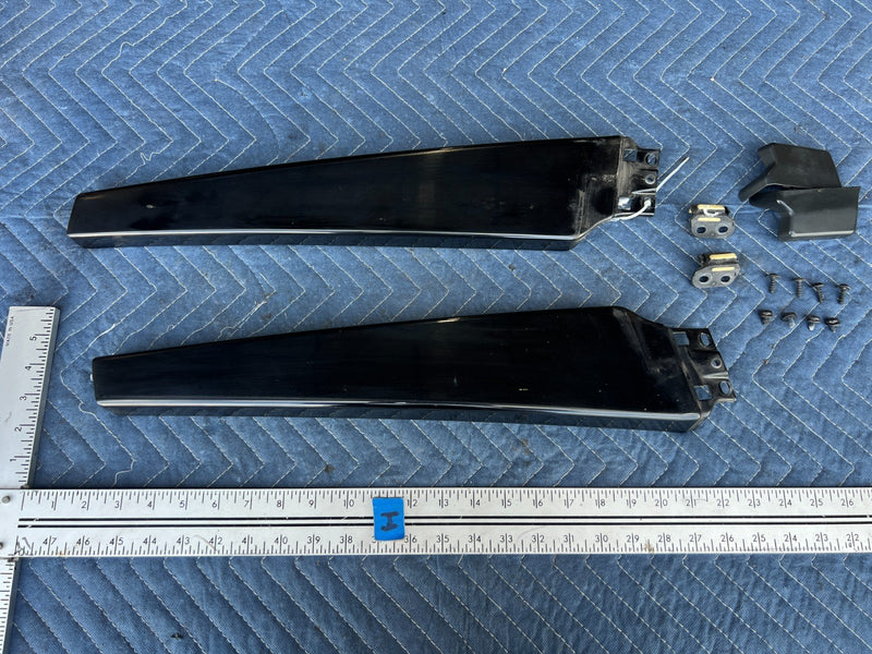 2005-2011 Audi A6 Right & Left Exterior Door Trim Pair Black OEM #3442EM