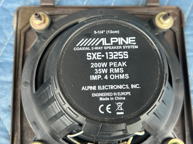 1985-1992 Volkswagen Golf Speaker Set Front Alpine SXE-1325S Pair SXE-1325S OEM