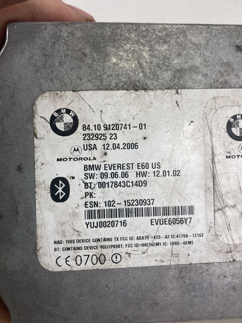 2003-2007 BMW 545i E60 Bluetooth Module Computer Telematics 9120741 OEM #4929M