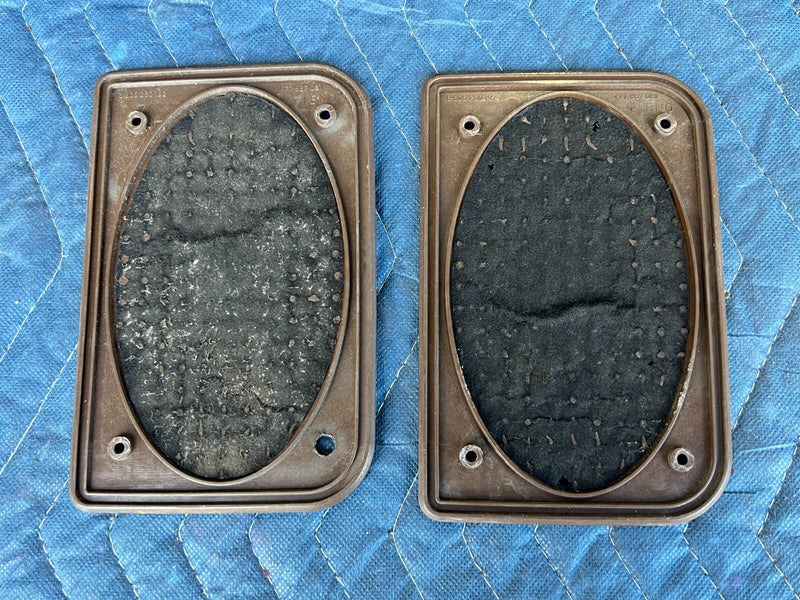 1983-1985 Porsche 944 Right & Left Speaker Tweeter Cover Panel Trim OEM #2451EM