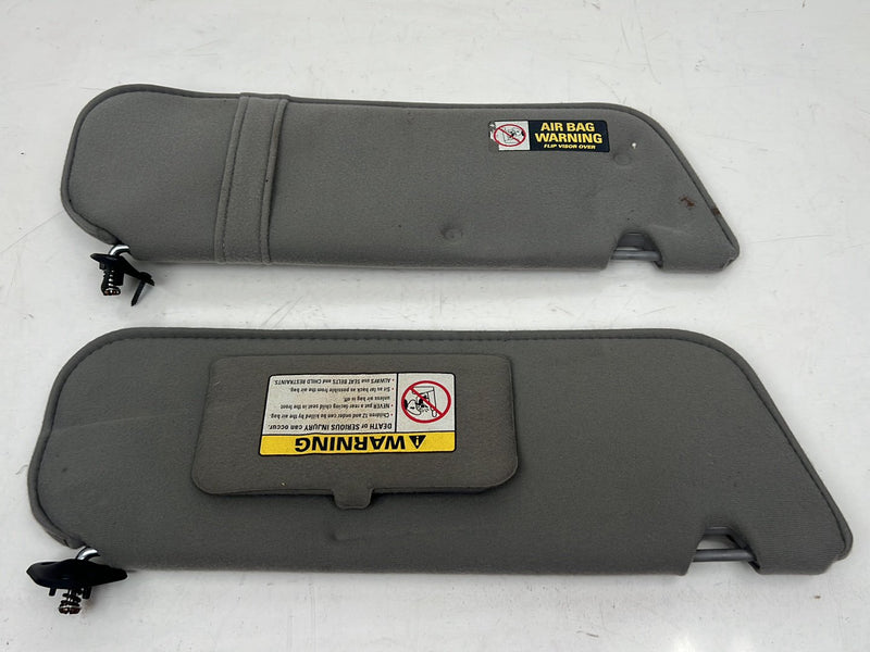 1993-2000 Ford Ranger Left & Right Sun Visor Shade Pair Gray Cloth OEM #6012EM