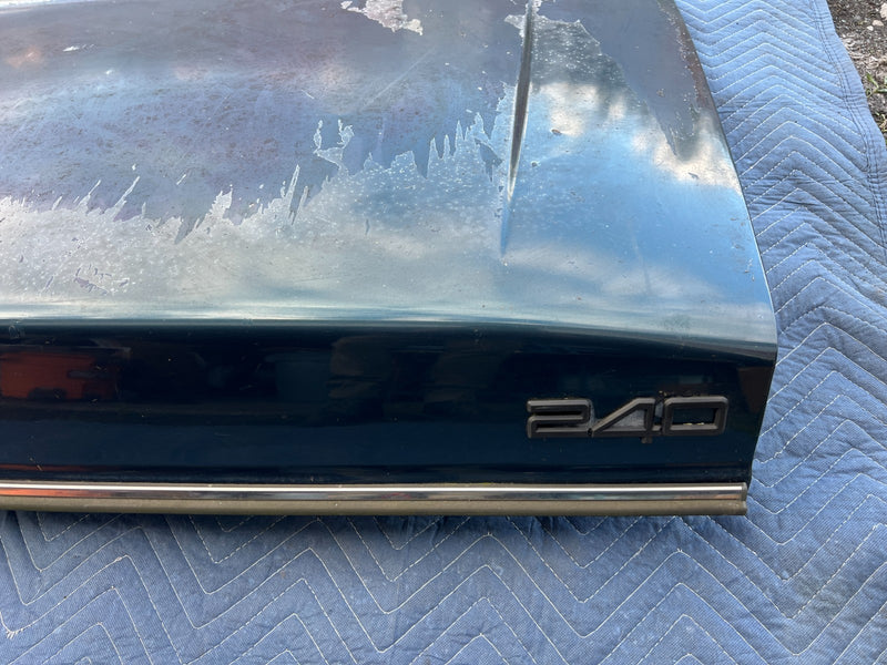 1986-1993 Volvo 240 244 Sedan Rear Trunk Deck Lid Panel Green OEM #4237EM