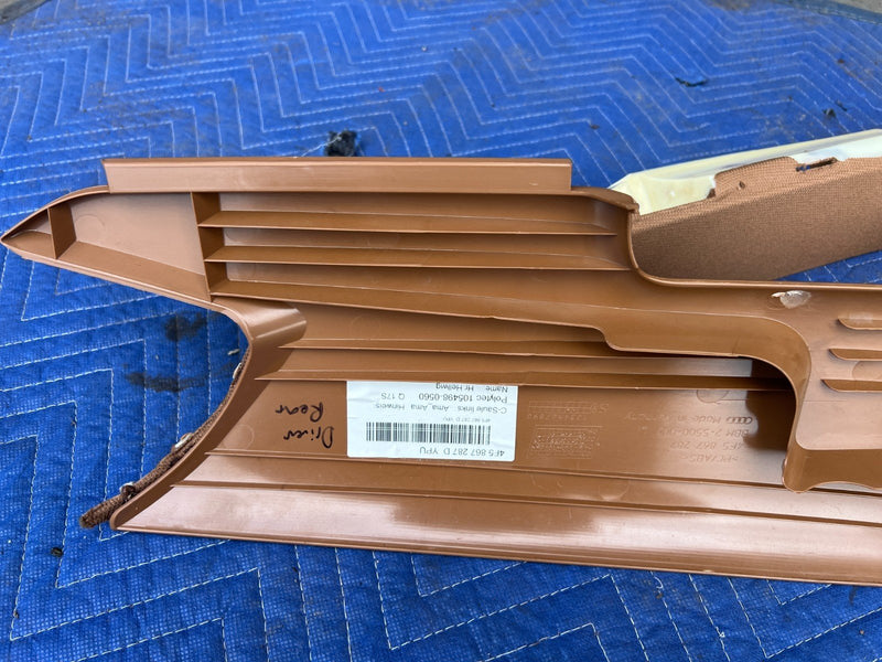 2005-2011 Audi A6 Rear Right & Left C Pillar Trim Pair Amaretto OEM #3402EM