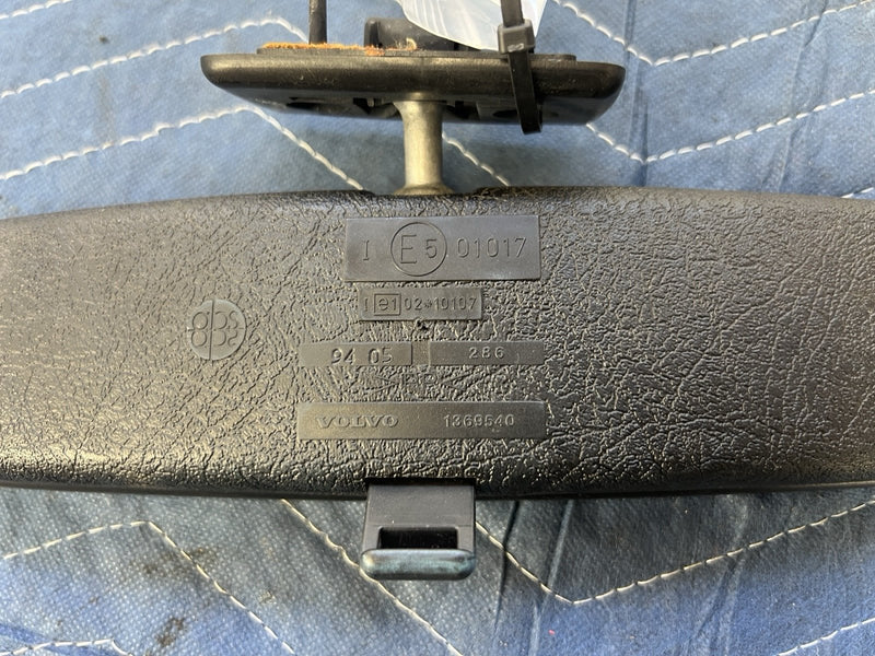 92-95 Volvo 940 740 Rear View Mirror Assembly OEM 1369540 Manual Dimming #11LB