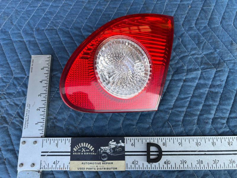 2003-2008 Toyota Corolla Rear Inner Passenger RH Tail Light Assembly OEM #3313EM