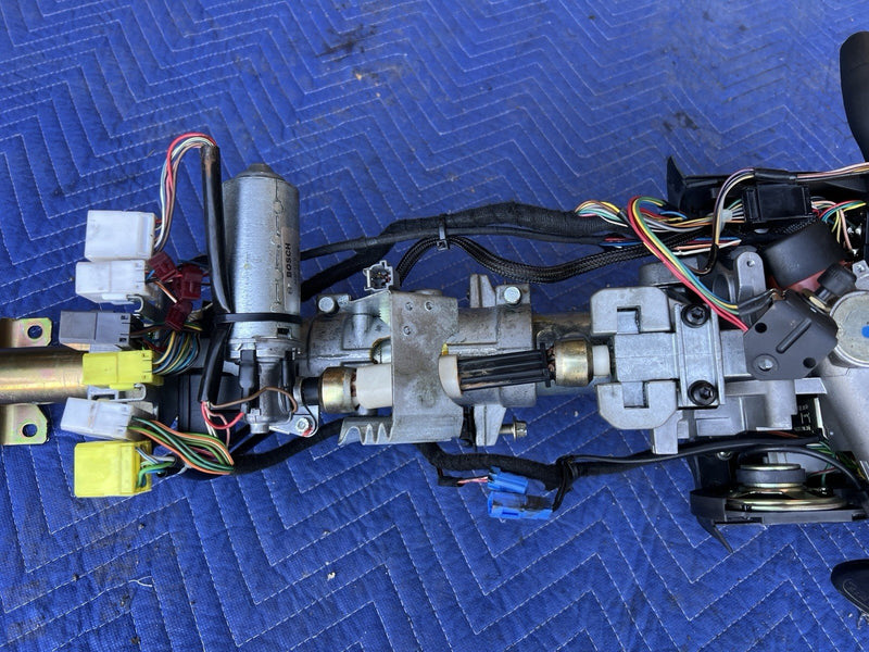 1998-2003 Jaguar XJR XJ8 X308 Ignition Steering Column & Wheel Assembly #4668E