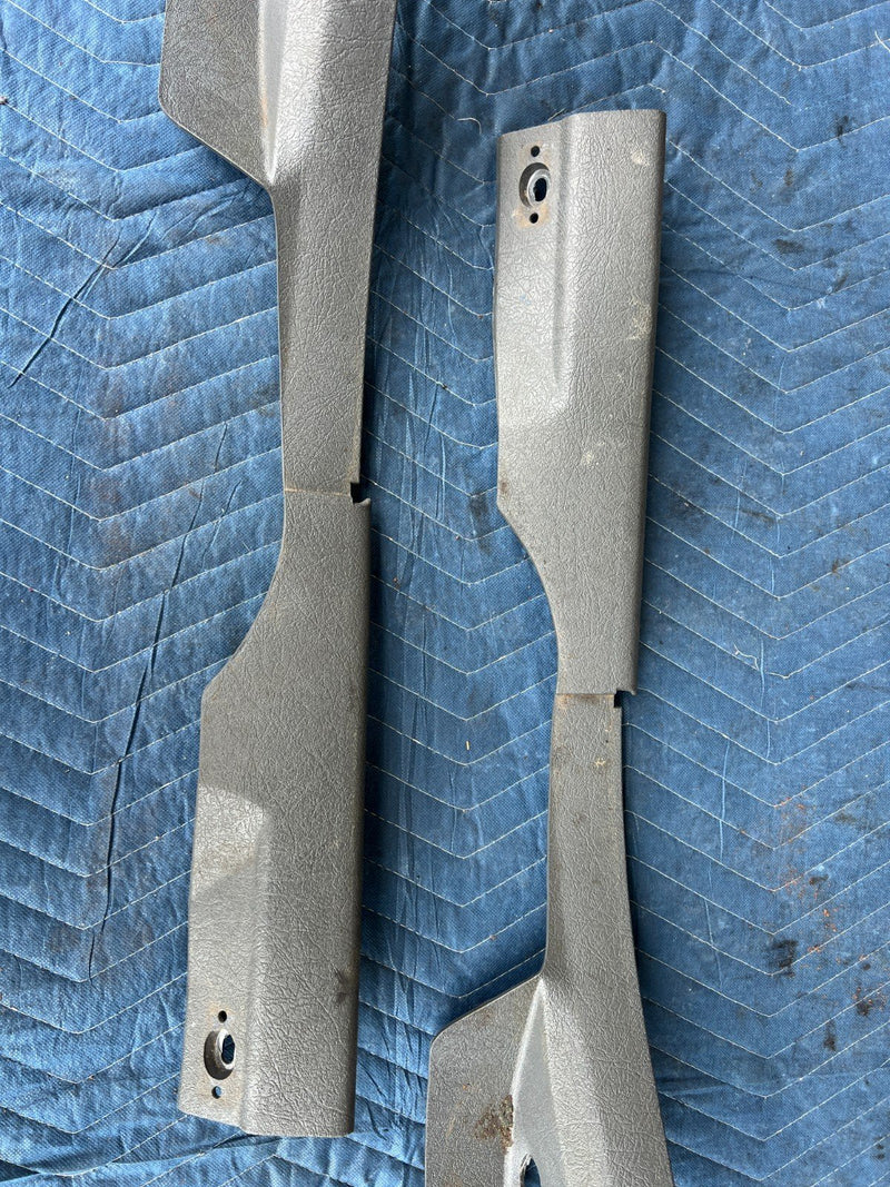 1989-1995 Volvo 740 940 Sedan Rear Right & Left Seat Trim Pair Gray OEM #3671EM