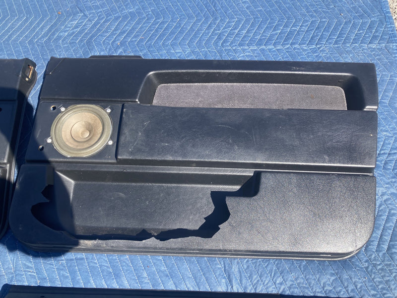 1989-1995 Volvo 940 944 Door Card Set of 4 Panel Black LH RH OEM #4194M