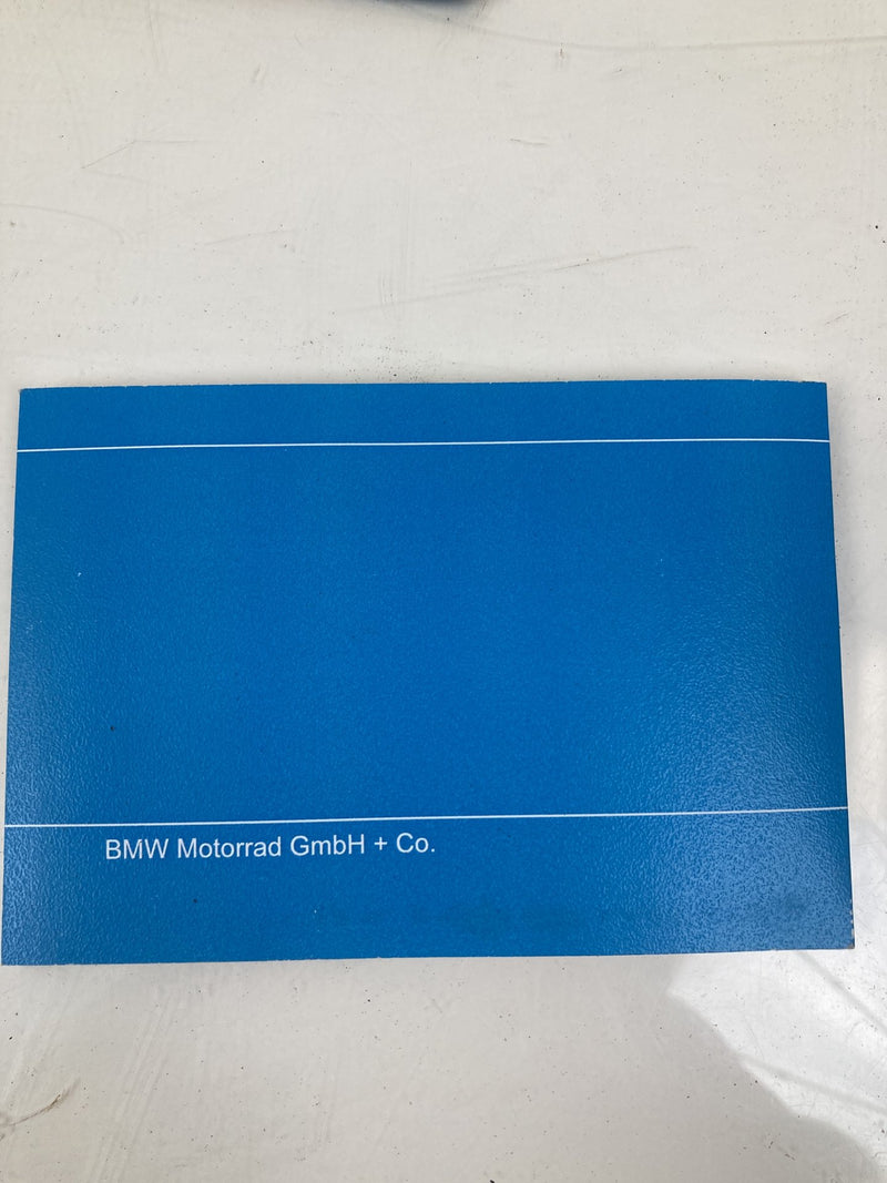 1983 BMW R80RT - Owners Manual