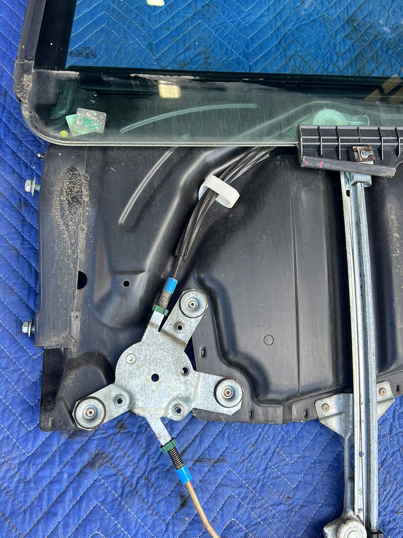 1996-2003 Audi S8 D2 A8 Rear Left LH Door Window Glass & Regulator OEM #6424EM