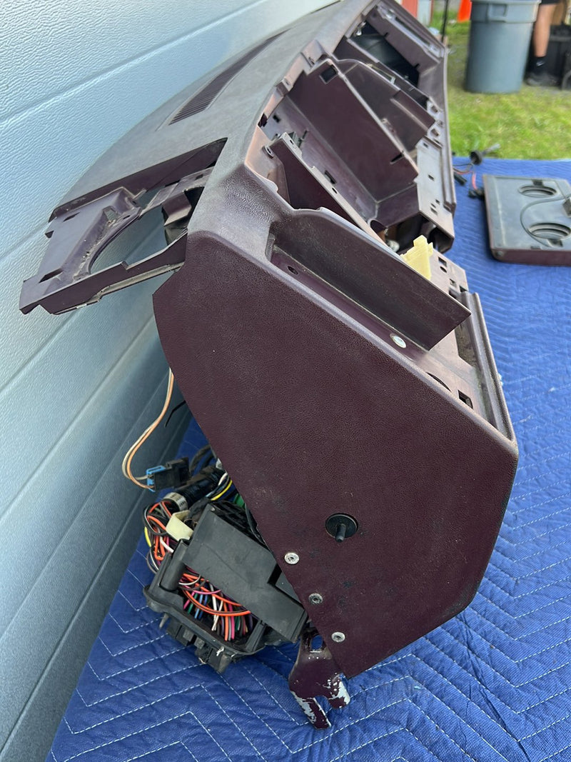 1988-1994 Chevrolet Silverado GMC Sierra Dash Dashboard Panel Maroon OEM #5491EM