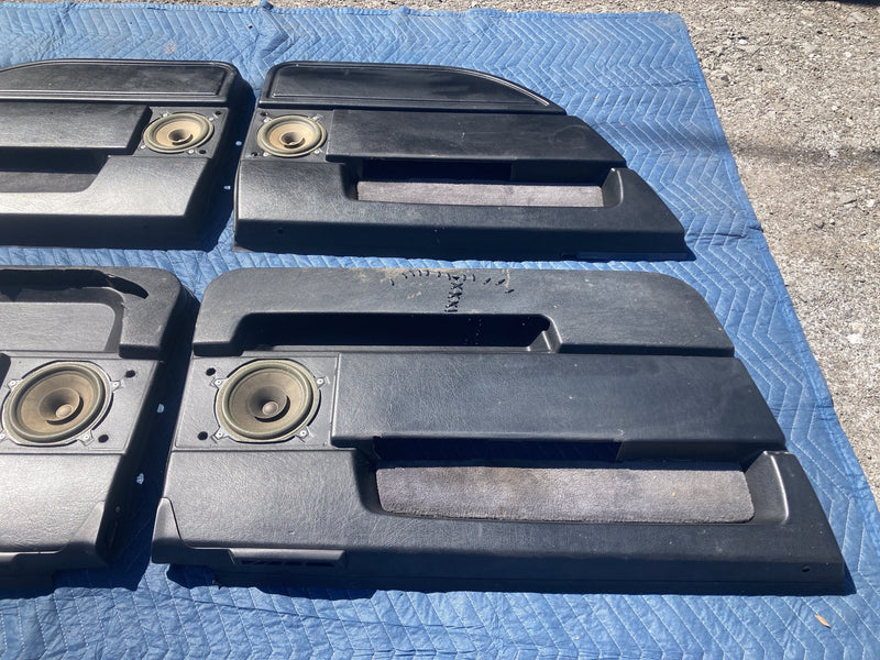 1989-1995 Volvo 940 944 Door Card Set of 4 Panel Black LH RH OEM #4194M