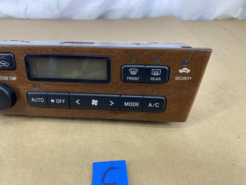 2000-2001 Lexus ES300 Wood Grain Heat AC Climate Control Switches OEM #2370E