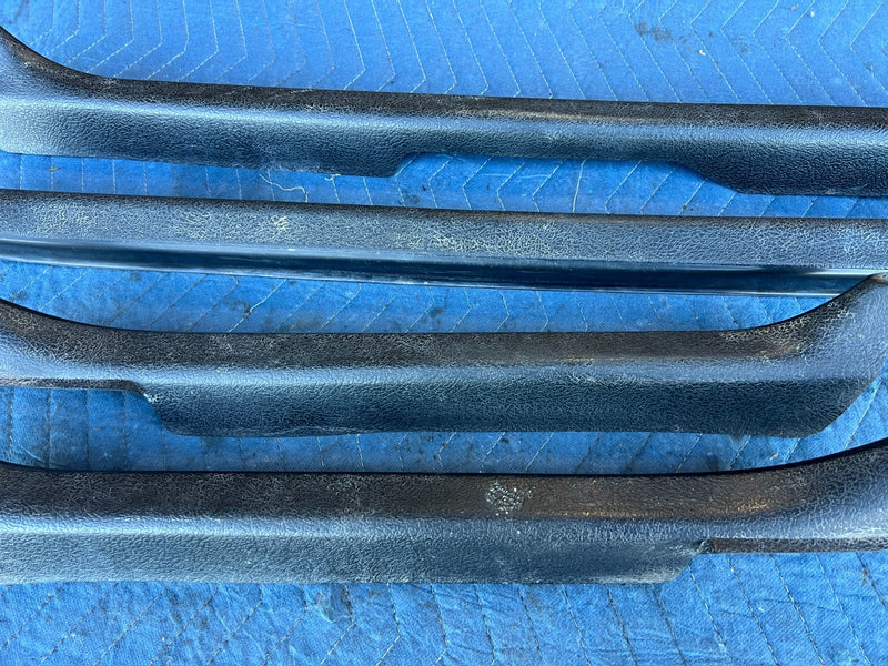 1986-1993 Volvo 240 244 Sedan Door Sill Scuff Trim Entry Black Set OEM #4388EM