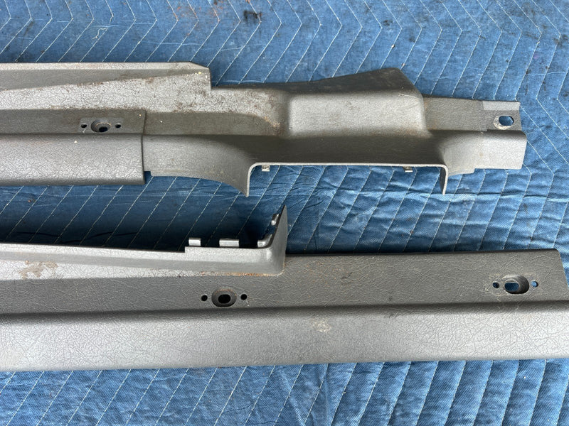 1989-1995 Volvo 740 940 Sedan Right & Left Door Sill Trim Pair Gray OEM #3673EM