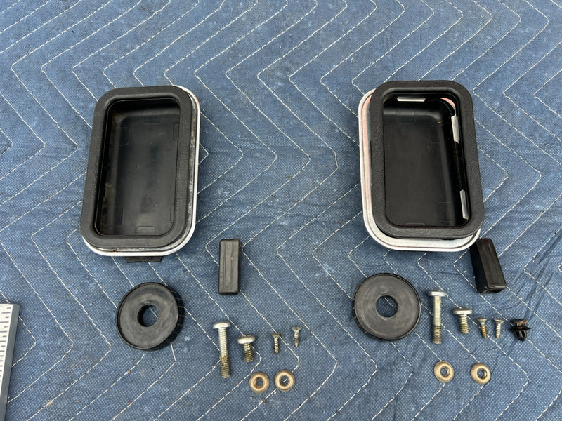 1967-1974 Volvo 140 142 144 Right & Left Door Handle Trim & Hardware OEM #4873EM