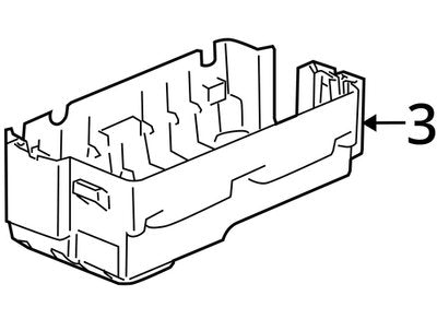 2006-2010 Hummer H3 Engine Bay Fuse Box Lower Cover Bracket 15887759 OEM #1466EM