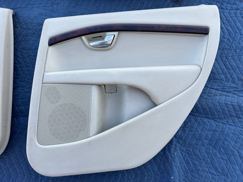 2008-2013 Volvo XC70 Front & Rear Tan Door Card Set of 4 Panel L & R OEM #4314E