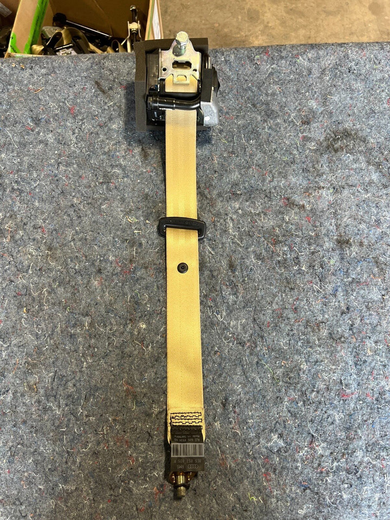 02-12 Audi A4 B6 Sedan Rear Seat Belt Buckle Assembly Tan 804492500 OEM #214EM