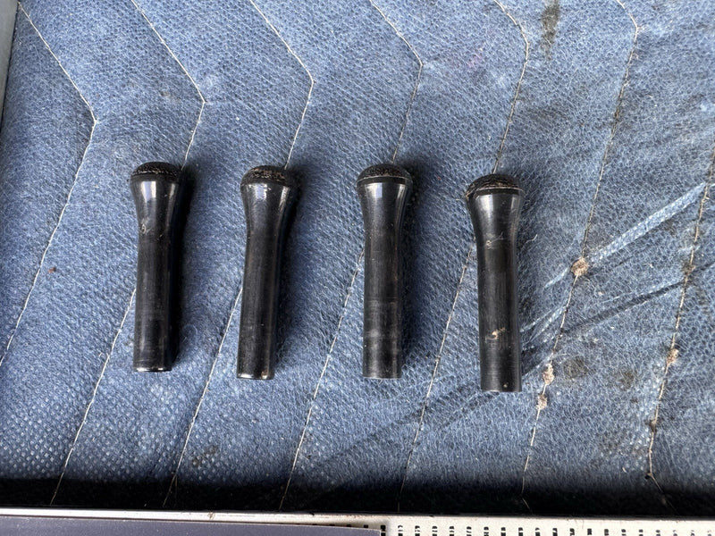 1986-1993 Volvo 240 244 245 Set of 4 Door Lock Rod Thumb Studs Black OEM #4935E