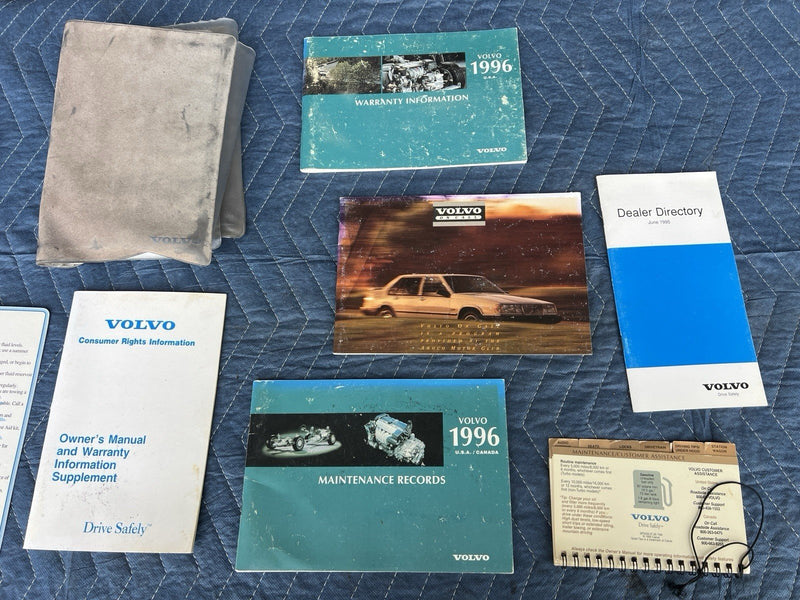1996 Volvo 850 P80 Owners & Operators Manual Book Set OEM #4464E