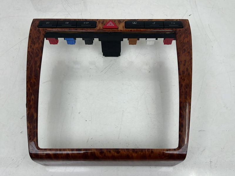 1996-2003 Audi S8 D2 A8 Dash Dashboard Wood Grain Trim Bezel Set OEM #6453EM