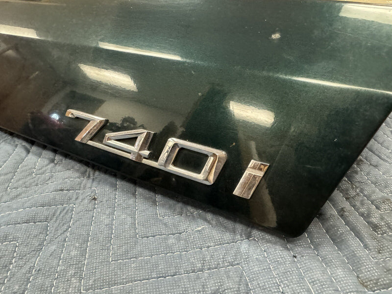 1986-1994 BMW 7 Series E32 Deck Lid Trunk Panel Green Hatch Rear OEM #1075M