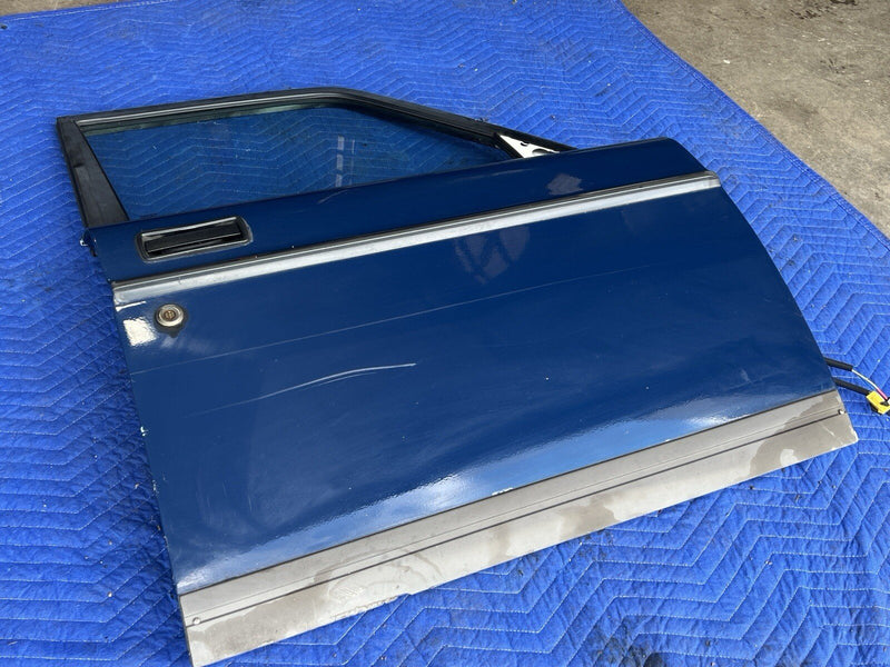 1986-1993 Volvo 240 244 245 Passenger Front Door Right Complete Blue OEM #3753E