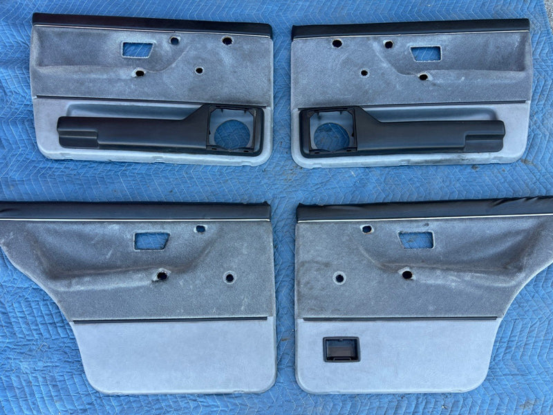 1985-1992 VW Golf Door Card Set of 4 Gray Cloth 193867212 193867211 OEM