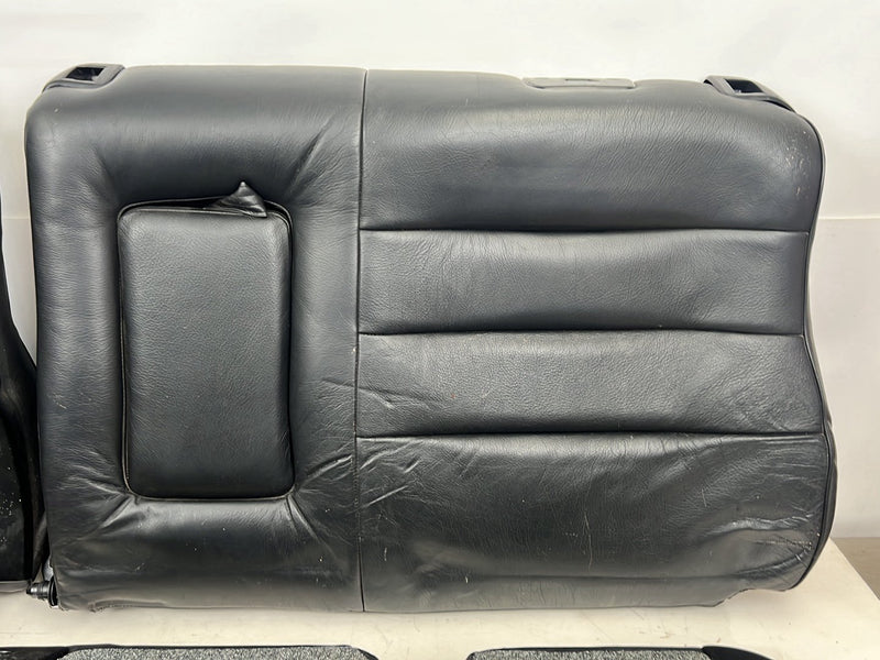 1990-1992 Volvo 740 745 940 Wagon Black Leather Rear Seat Assembly OEM #5985EM